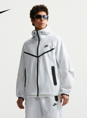 NIKE耐克男子夹克Dri-FIT夏速干梭织全长拉链开襟外套 IU7635-101