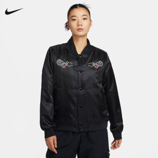 010 Nike耐克秋冬夹克CNY女新款 龙年刺绣休闲运动棉服外套FZ6533