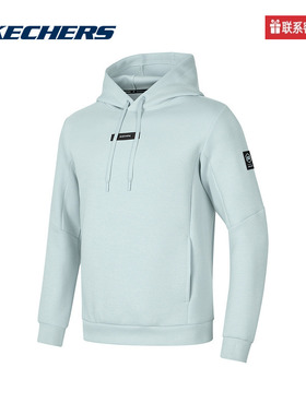 斯凯奇运动2025冬男连帽卫衣 P424M013-01MZ