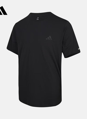adidas阿迪达斯AV KN SS TEE运动休闲短袖2026夏男黑色T恤 KX2742