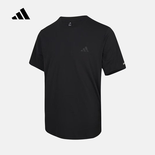 adidas阿迪达斯AV KN SS TEE运动休闲短袖2026夏男黑色T恤 KX2742