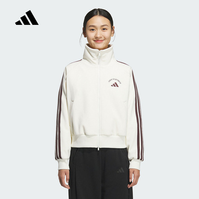adidas阿迪达斯官方运动2025冬女针织夹克 KC0036
