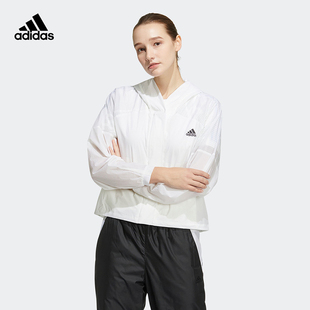 adidas阿迪达斯男女舒适运动休闲梭织立领夹克