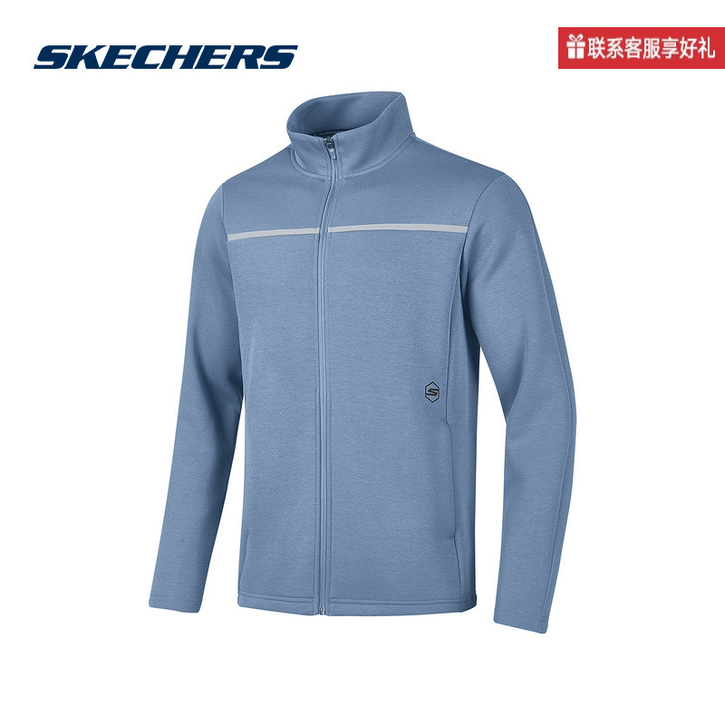 斯凯奇运动2025秋男针织外套 P324M008-011T