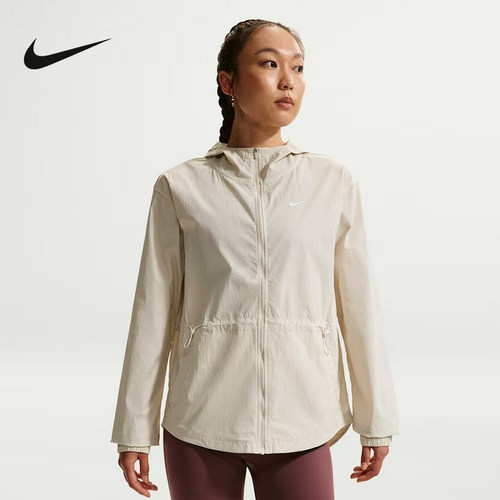 NIKE耐克女外套26春新款跑步健身运动训练梭织连帽夹克IF1167-
