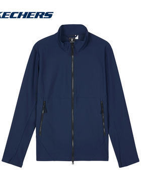 SKECHERS斯凯奇运动2024秋男针织外套 L324M084-002Z