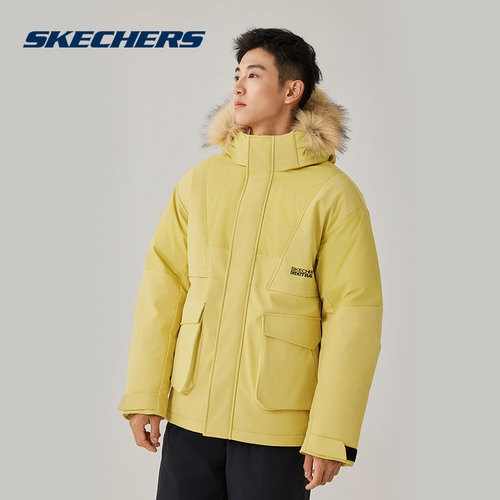 SKECHERS斯凯奇2025冬中性羽绒外套 P425U032-01UM