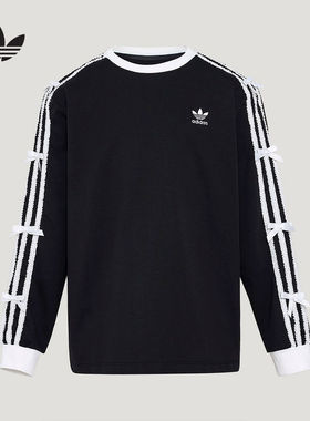 adidas阿迪达斯官方运动2026春女大童长袖上衣 KW1292
