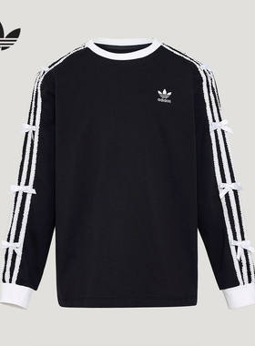 adidas阿迪达斯官方运动2026春女大童长袖上衣 KW1292