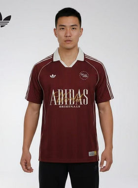 adidas阿迪达斯三叶草2026夏男休闲运动V领短袖POLO衫上衣 KY2