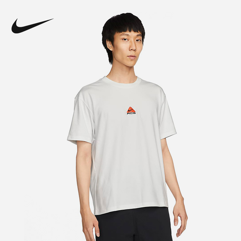 Nike耐克短袖针织衫ACG男子户外上衣宽松运动打底衫T恤DQ1816-121