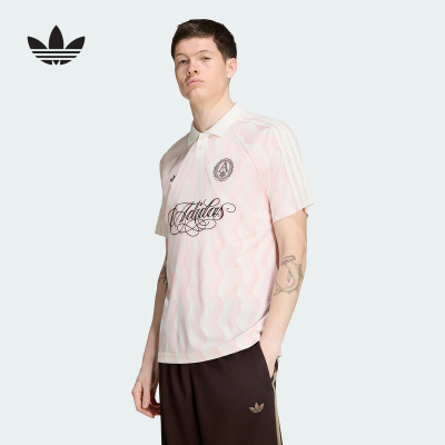 adidas阿迪达斯三叶草2026夏男球衣风运动POLO领短袖上衣  KX1257