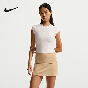 耐克NIKE夏季女款CHILL紧身上衣休闲运动针织短袖背心IF0243-133