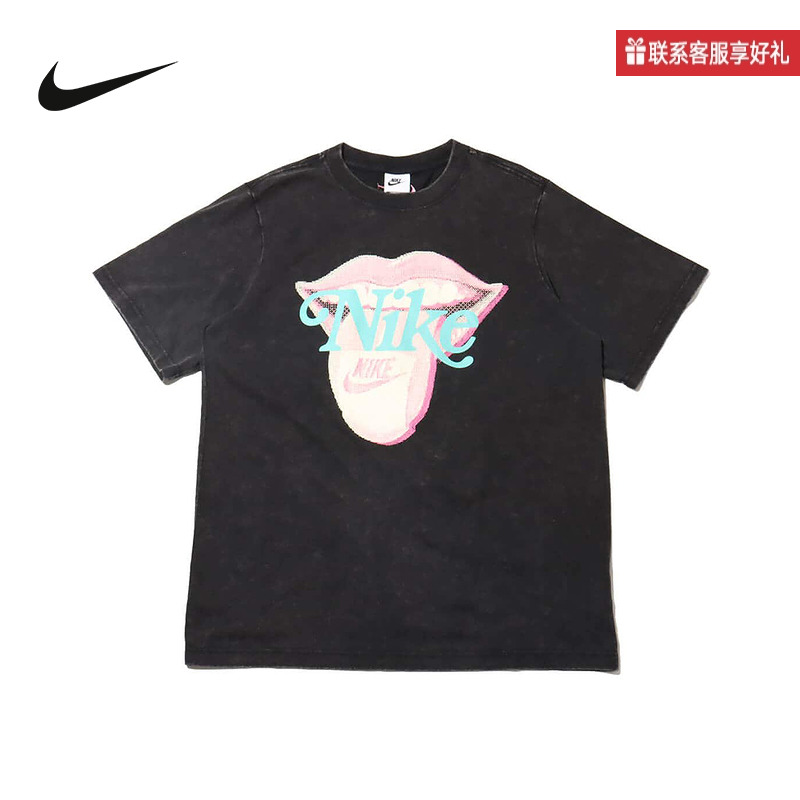 Nike耐克官方运动2025秋女短袖针织衫 HM4594-010