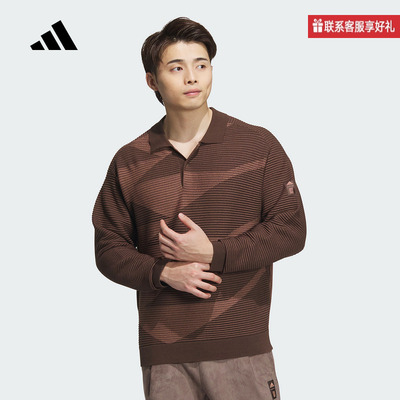 adidas阿迪达斯官方运动2025冬男长袖POLO JI8720