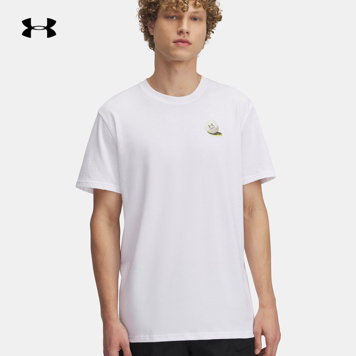 UNDERARMOUR安德玛官方运动2025S/S男短袖T恤 1390185-100