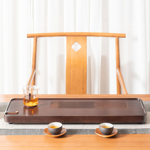 祥福抚琴现代简约高端竹制家用干泡台茶台茶具托盘茶海茶几茶盘