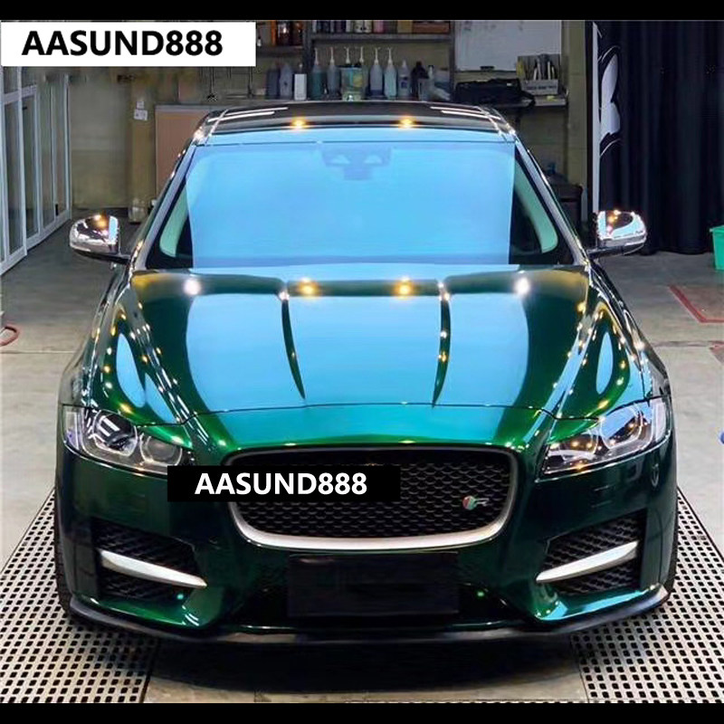 全车改色漆水晶翡翠绿 汽车漆金属漆 成品漆 AASUND鹦鹉漆 金属漆