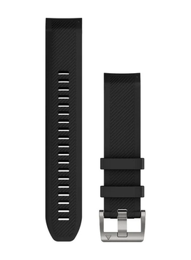 Garmin佳明MARQ赛车手/Aviator/Captain/Athlete黑色硅胶表带22mm