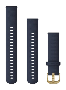 佳明GarminActive S GarminMove 3S Rey蓝色硅胶表带金色表扣18mm