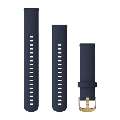 佳明GarminActive S GarminMove 3S Rey蓝色硅胶表带金色表扣18mm
