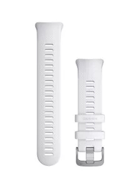 佳明Garmin Swim 2 白色硅胶替换表带/腕带银色表扣 原装原厂配件