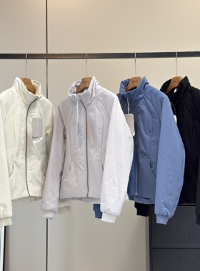 大厂订单！LU风~轻薄保暖P棉修身显瘦立领防风防泼水瑜伽棉服外套