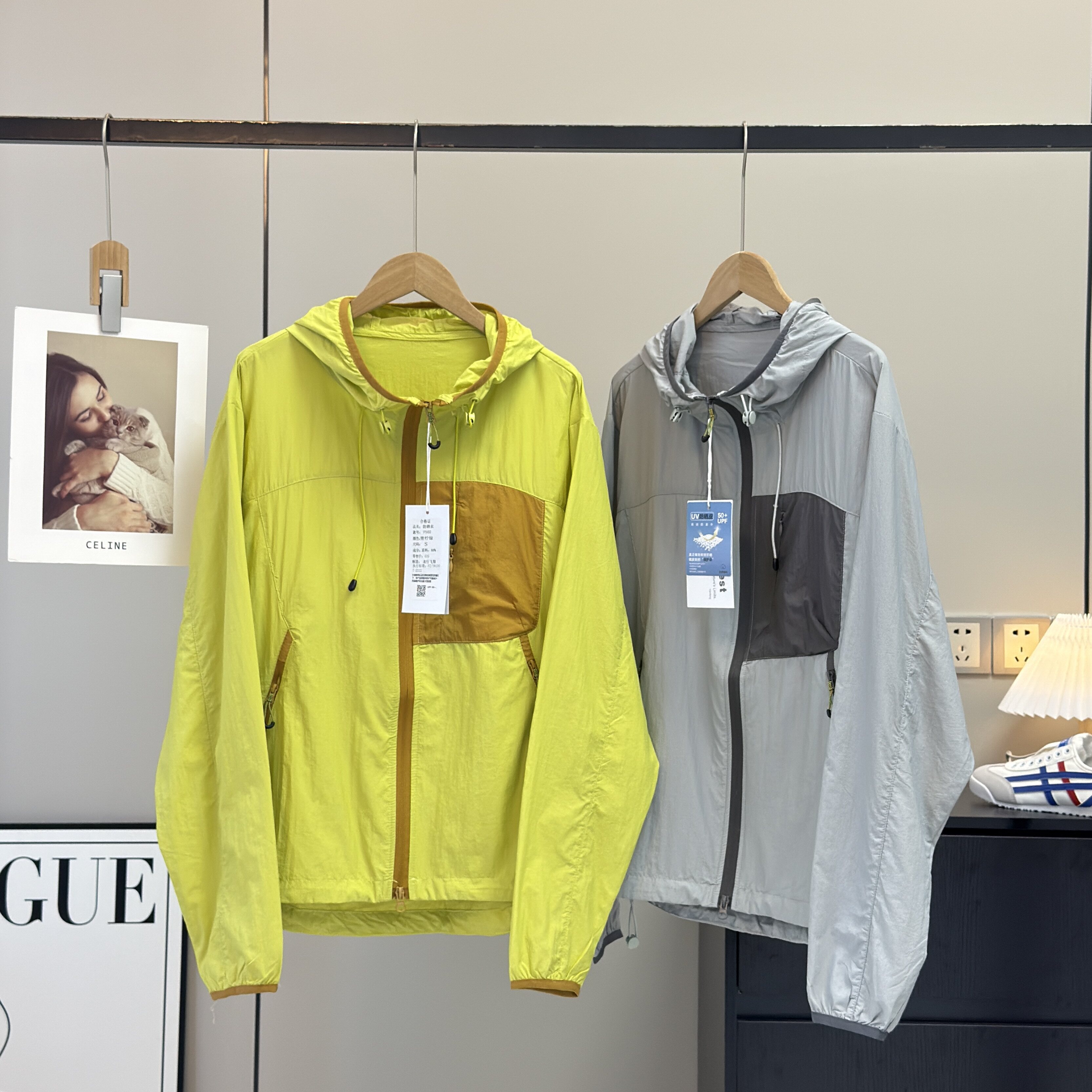 户外山系！轻薄防泼水透气速干拼色运动骑行徒步情侣款防晒衣外套