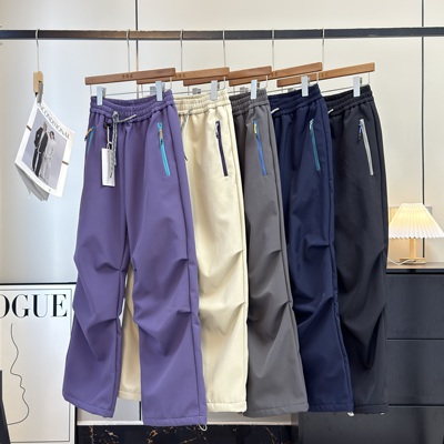 渠道牛货！男女情侣户外防风防泼水加绒加厚保暖登山裤工装休闲裤