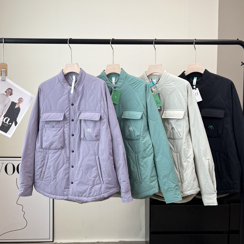 大厂订单！男女同款户外防风夹棉保暖葫芦格防泼水加厚衬衫外套