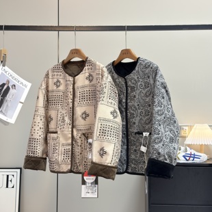 保暖轻暖新雪丽棉绗缝菱格丝绒棉服外套棉衣 冬季 渠道好货 两面穿