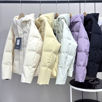 蕉家同款防钻绒90白鸭绒羽绒服