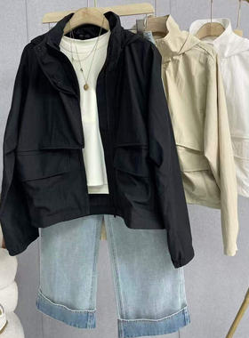 LU同款！木巨1000+老钱风轻量无压防风户外工装运动透气休闲外套