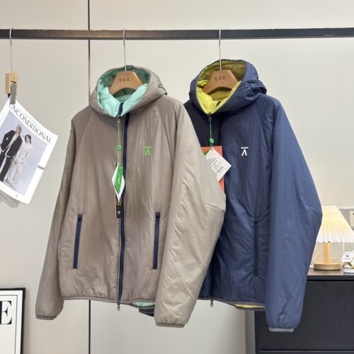 大厂订单！户外两面穿轻量保暖防泼水连帽防风棉服宽松棉衣外套冬