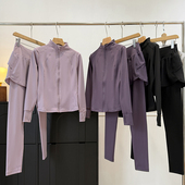 外套健身裙裤 户外防晒修身 跑步两件套 LU风运动瑜伽套装 渠道好货