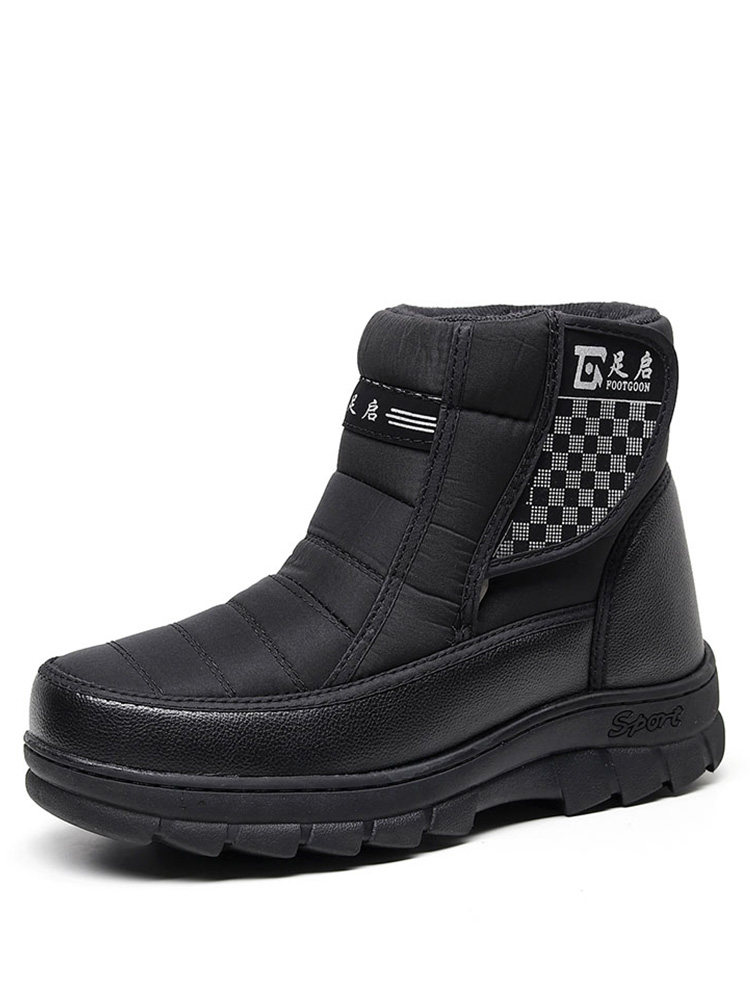 CLEARANCE NORTHEAST COTTON OUTDOOR WINTER HIGH-TOP SHOES MENS MIDDLE-AGED AND ELDERLY ANTI-SLIP WARM THICK SNOW BOOTS OLD-FASHIONED PLUS