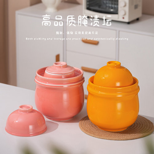 景德镇泡菜坛子家用酸菜罐带盖