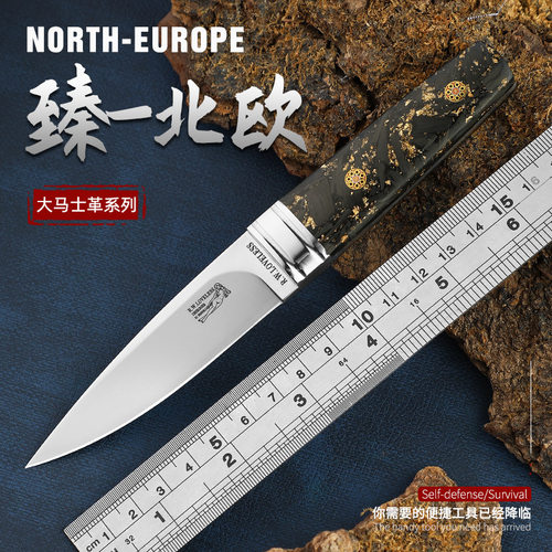 M390户外生存刀具家用水果小刀