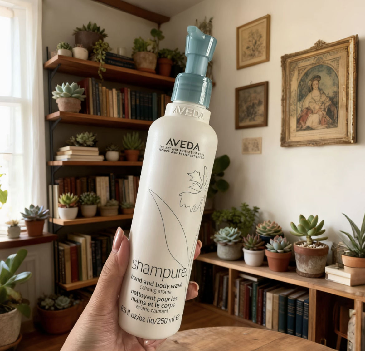 现货aveda rosemary mint迷迭香薄荷纯香舒缓保湿洗手沐浴露250ml