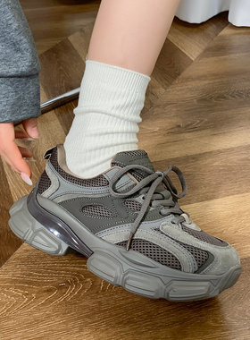 YOUNGER LURE老爹鞋女款2026新款今年流行爆款厚底增高显脚小潮酷