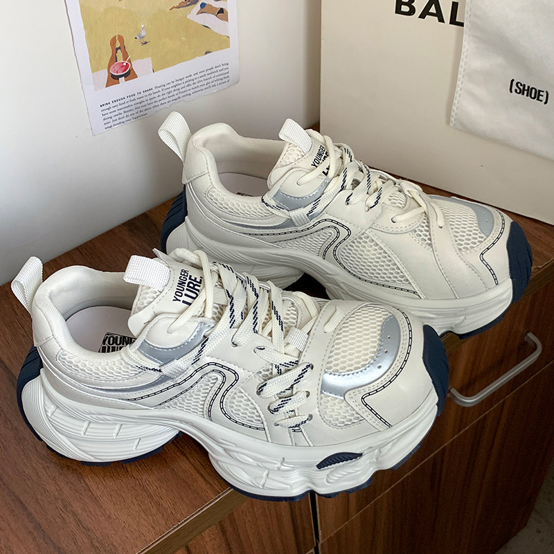 YOUNGER LURE老爹鞋女款2026新款今年流行爆款小个子运动厚底增高