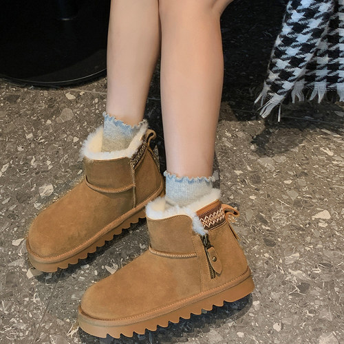 TGG团呱呱雪地靴女款新款U棉鞋