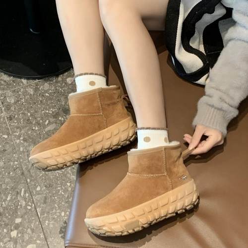 TGG团呱呱雪地靴女款新款U棉鞋