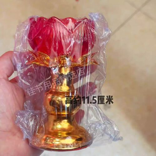 红色水晶烛台节日通用摆
