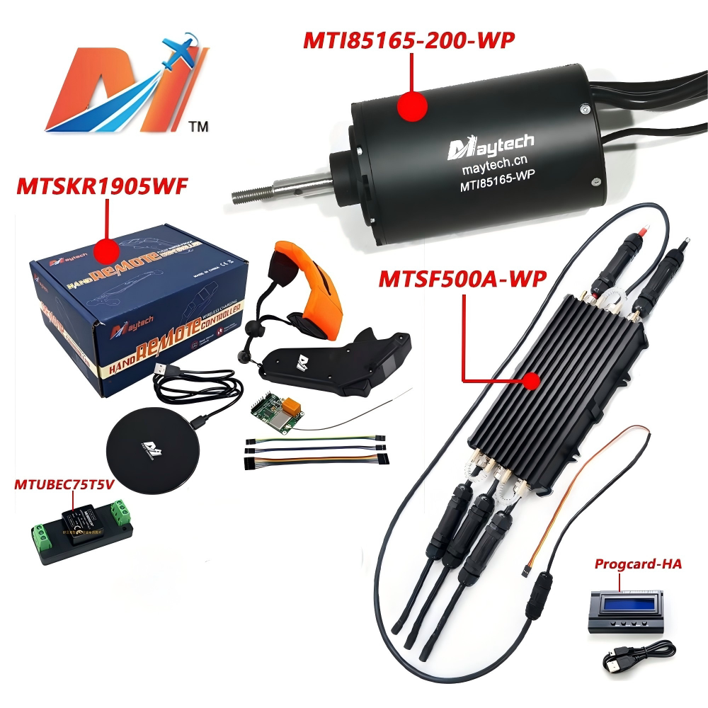 功率10kw电机85165电动冲浪板电调500A防水手柄IP68动力电动船