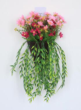 塑料花仿真花篮壁挂墙壁插花墙挂