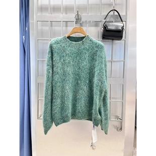 2025冬季设计师款轻奢风小众女装圆领套头圆领针织衫休闲套头毛衣
