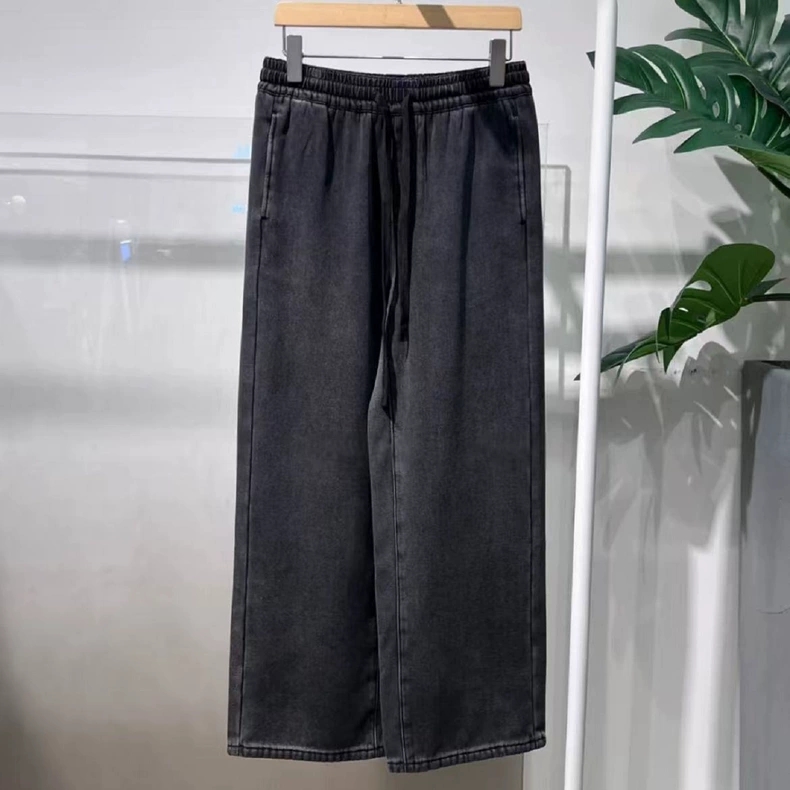 MM2025冬季设计师款轻奢风小众女装时尚百搭松紧腰抽绳直筒休闲裤