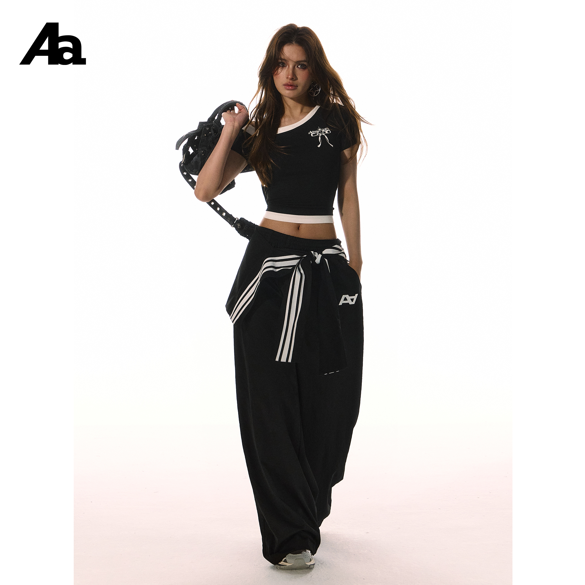 ACMEAURA可拆卸腰搭阔腿裤