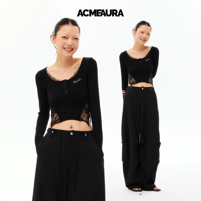 ACMEAURA【4.11 20:00】蕾丝纯欲短款上衣